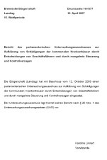 Bericht des parlamentarischen Untersuchungsausschusses (PDF, www.buergerschaft.bremen.de)